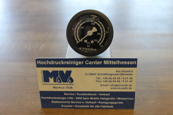 Original KÄRCHER Manometer Pressure Gauge für HDS Hochdruckreiniger 0-250 Bar