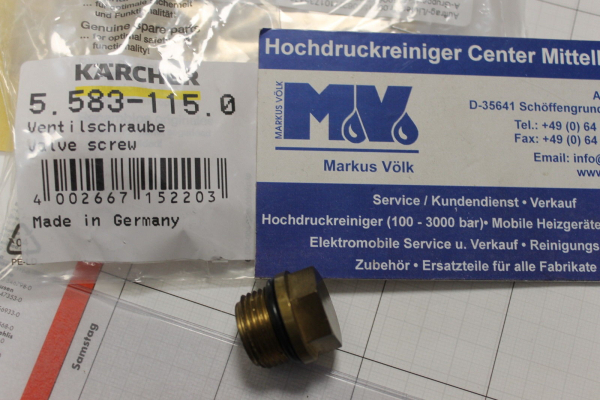 Original KÄRCHER Ventilschraube -valve screw- 5.583-115.0